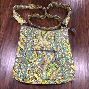 Vera Bradley Gray and Yellow Crossbody